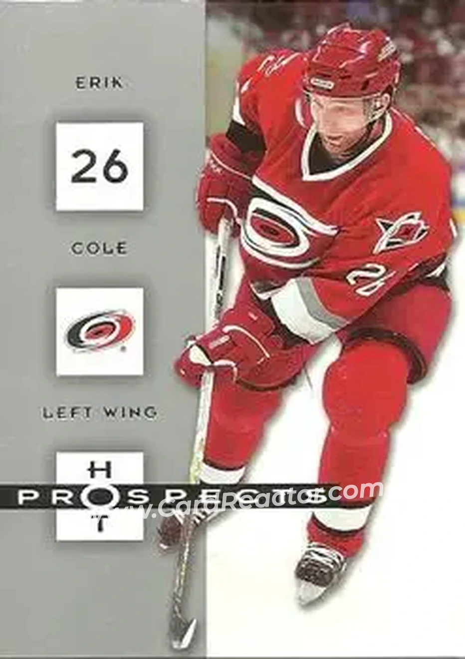 2005-06 Fleer Hot Prospects #20 - Erik Cole - Carolina Hurricanes - Front 2005-06 Fleer Hot Prospects #20 - Erik Cole - Carolina Hurricanes - Front