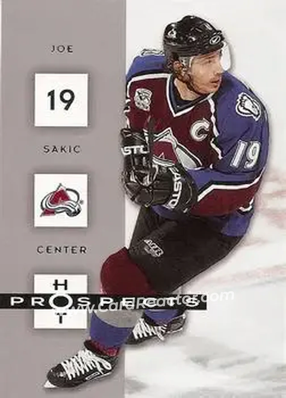 2005-06 Fleer Hot Prospects #23 - Joe Sakic - Colorado Avalanche - Front 2005-06 Fleer Hot Prospects #23 - Joe Sakic - Colorado Avalanche - Front