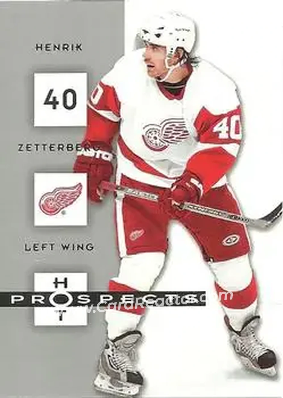 2005-06 Fleer Hot Prospects #36 - Henrik Zetterberg - Detroit Red Wings - Front 2005-06 Fleer Hot Prospects #36 - Henrik Zetterberg - Detroit Red Wings - Front