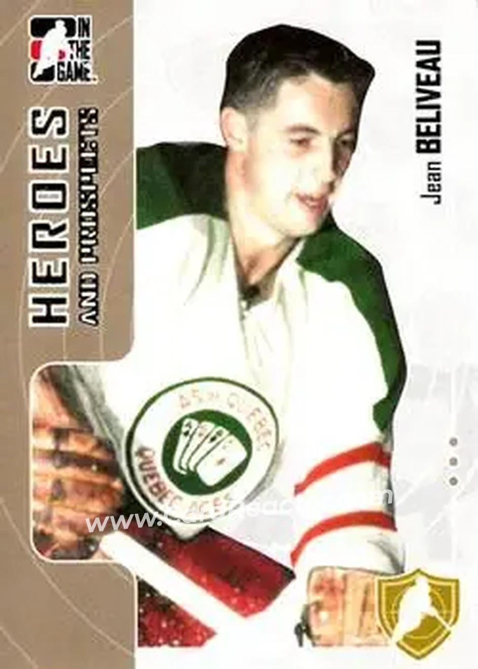 2005-06 In The Game Heroes and Prospects #9 - Jean Beliveau - Quebec Aces - Front