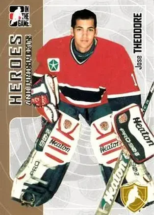 2005-06 In The Game Heroes and Prospects #12 - Jose Theodore - Fredericton Canadiens