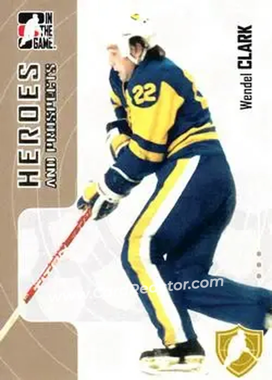 2005-06 In The Game Heroes and Prospects #18 - Wendel Clark - Saskatoon Blades - Front