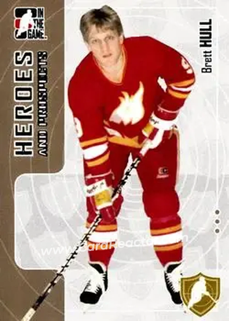 2005-06 In The Game Heroes and Prospects #21 - Brett Hull - Moncton Golden Flames - Front 2005-06 In The Game Heroes and Prospects #21 - Brett Hull - Moncton Golden Flames - Front