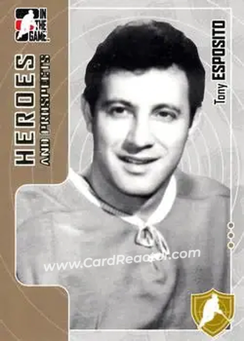 2005-06 In The Game Heroes and Prospects #23 - Tony Esposito - Houston Apollos - Front