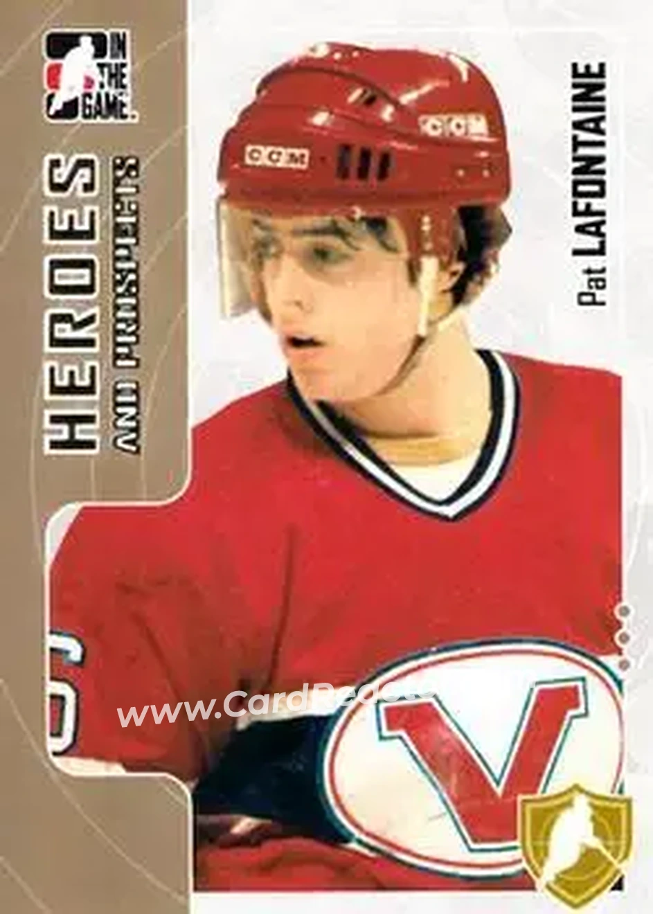 2005-06 In The Game Heroes and Prospects #28 - Pat LaFontaine - Verdun Juniors - Front