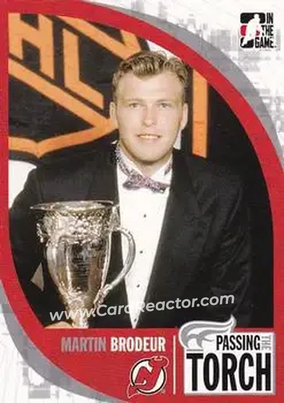 2005-06 In The Game Passing the Torch #03 - Martin Brodeur - New Jersey Devils - Front 2005-06 In The Game Passing the Torch #03 - Martin Brodeur - New Jersey Devils - Front