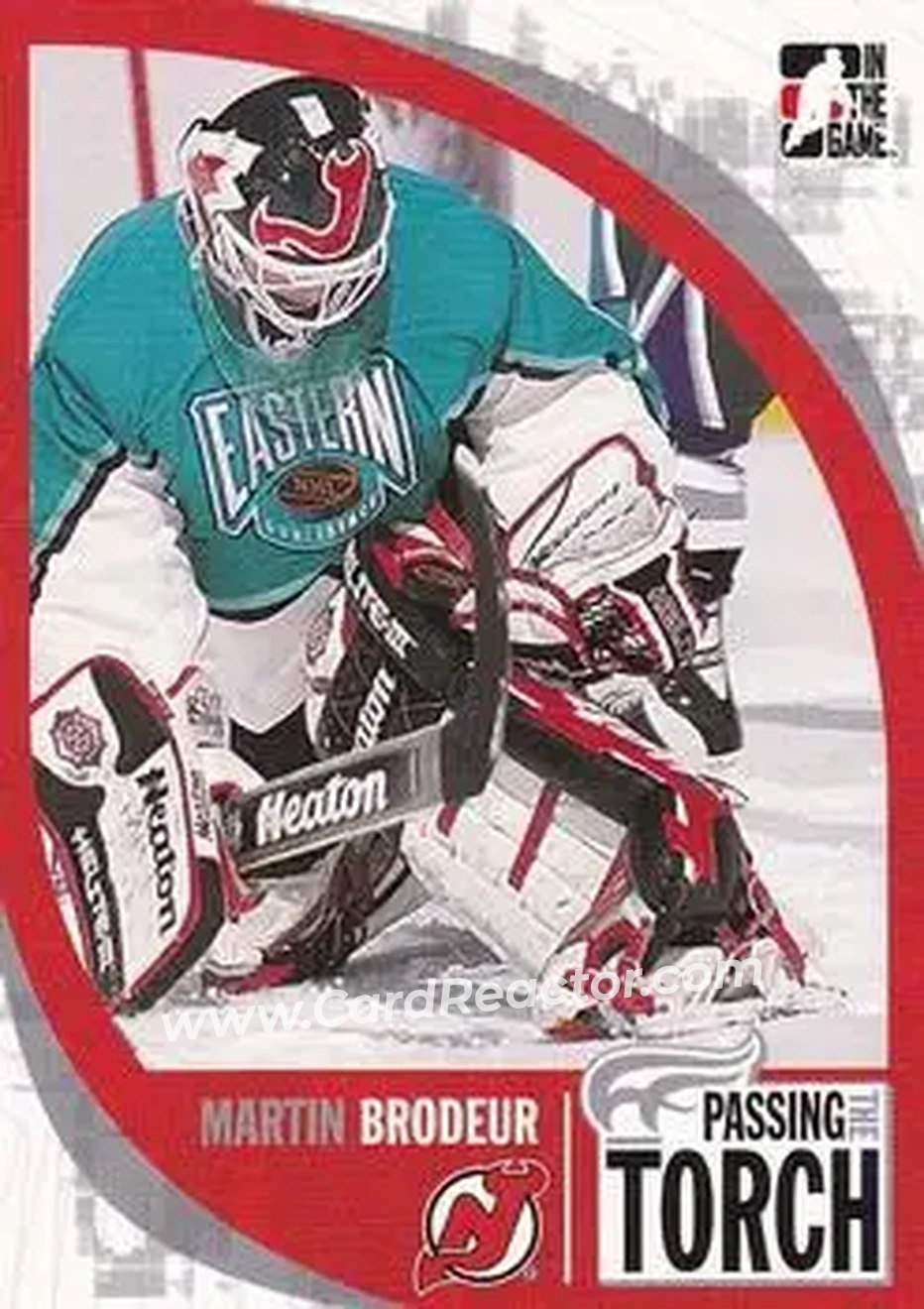 2005-06 In The Game Passing the Torch #06 - Martin Brodeur - New Jersey Devils - Front 2005-06 In The Game Passing the Torch #06 - Martin Brodeur - New Jersey Devils - Front