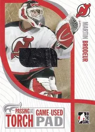 2005-06 In The Game Passing the Torch - Game-Used Memorabilia #PTT-05 - Martin Brodeur - New Jersey Devils