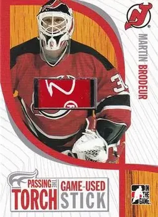 2005-06 In The Game Passing the Torch - Game-Used Memorabilia #PTT-06 - Martin Brodeur - New Jersey Devils