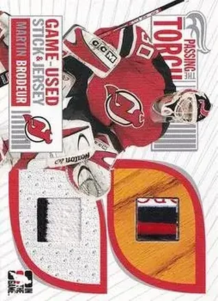 2005-06 In The Game Passing the Torch - Game-Used Memorabilia #PTT-20 - Martin Brodeur - New Jersey Devils