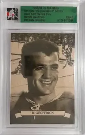 2005-06 In The Game Ultimate Memorabilia Level 2 #NNO - Bernie Geoffrion