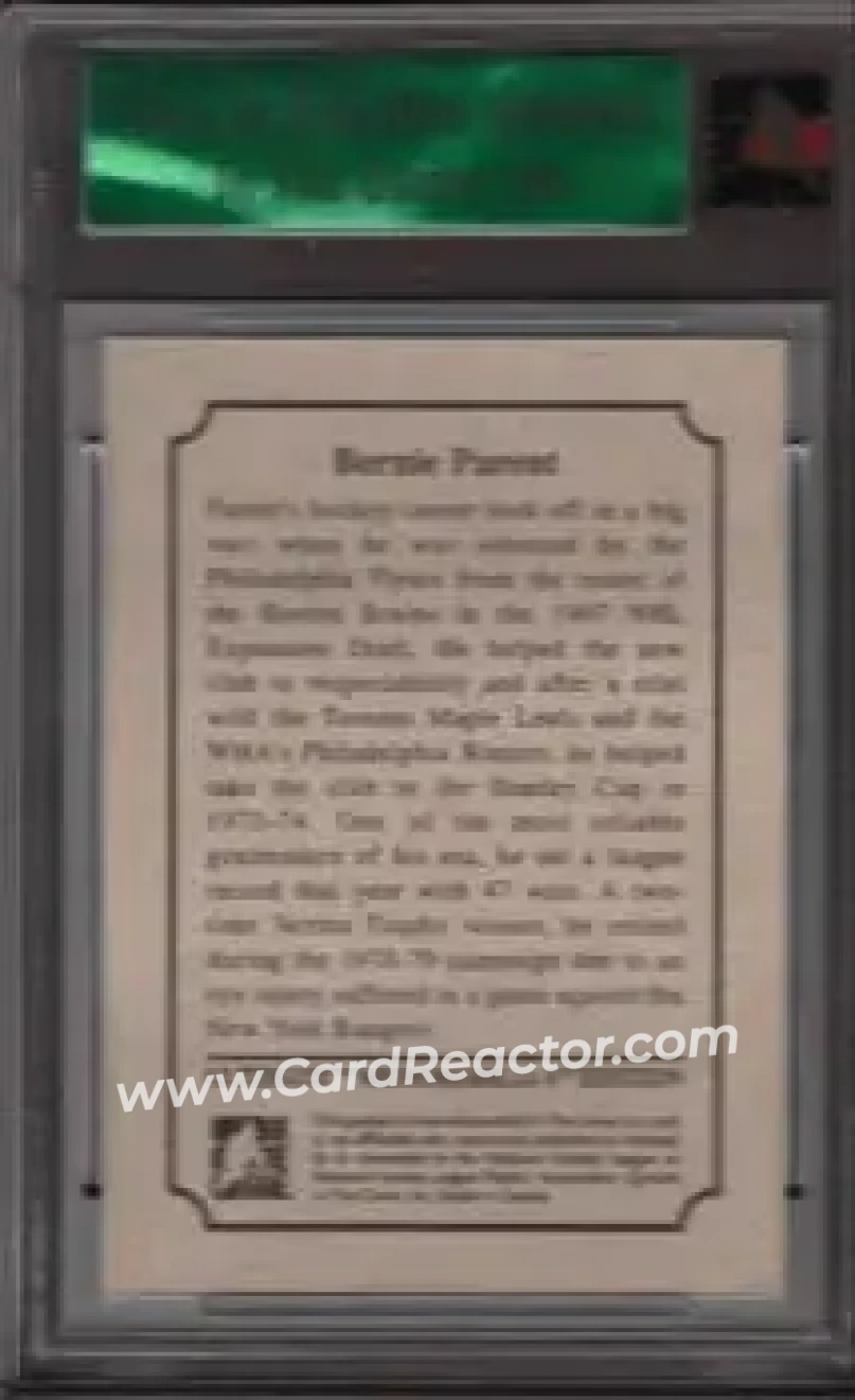 2005-06 In The Game Ultimate Memorabilia Level 2 #NNO - Bernie Parent - Back 2005-06 In The Game Ultimate Memorabilia Level 2 #NNO - Bernie Parent - Back