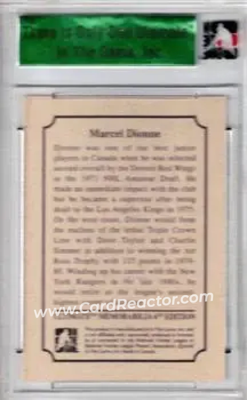 2005-06 In The Game Ultimate Memorabilia Level 2 #NNO - Marcel Dionne - Back