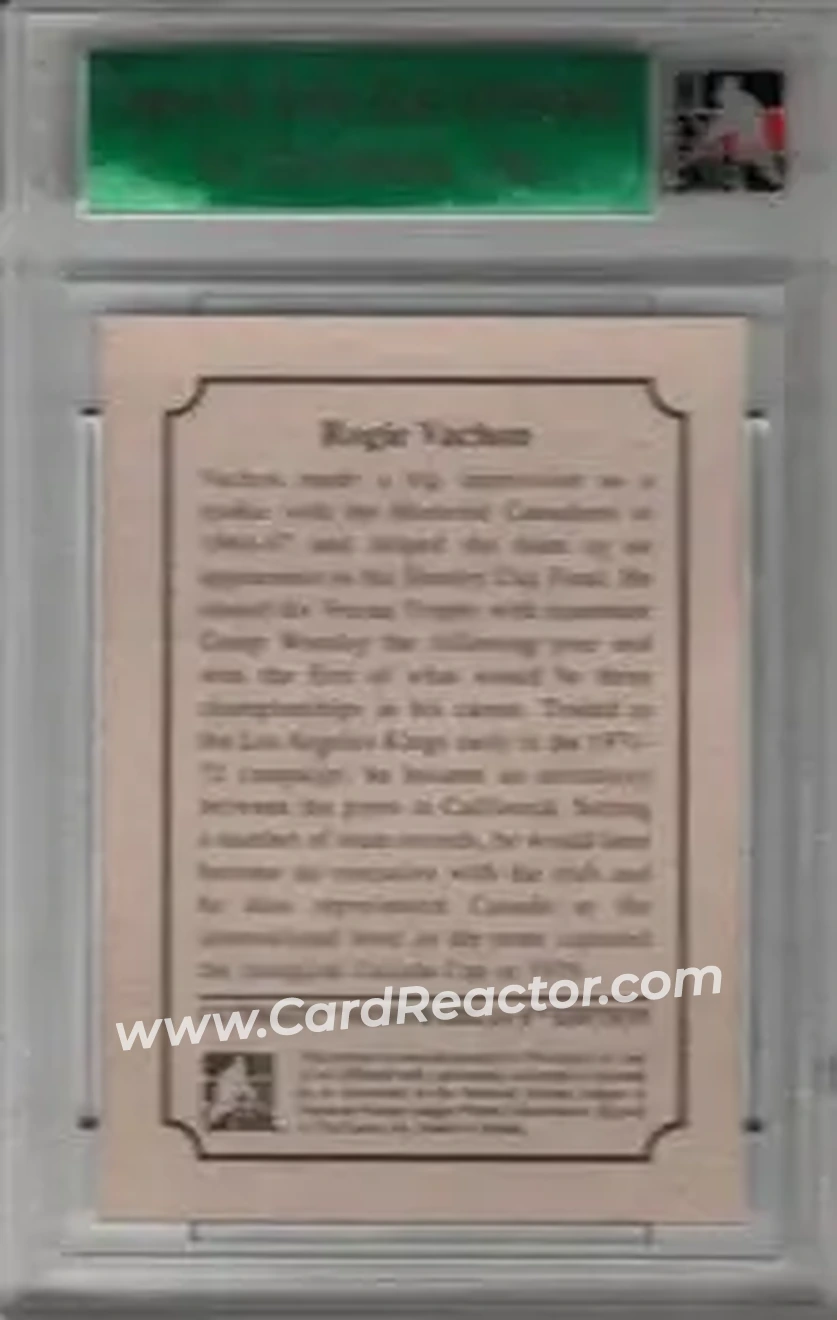 2005-06 In The Game Ultimate Memorabilia Level 2 #NNO - Rogatien Vachon - Back 2005-06 In The Game Ultimate Memorabilia Level 2 #NNO - Rogatien Vachon - Back