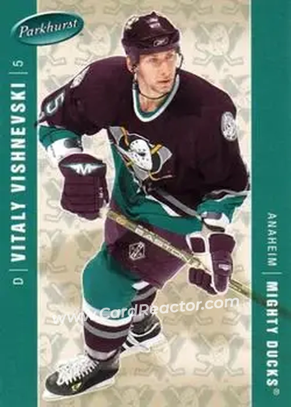 2005-06 Parkhurst #14 - Vitaly Vishnevski - Anaheim Mighty Ducks - Front 2005-06 Parkhurst #14 - Vitaly Vishnevski - Anaheim Mighty Ducks - Front