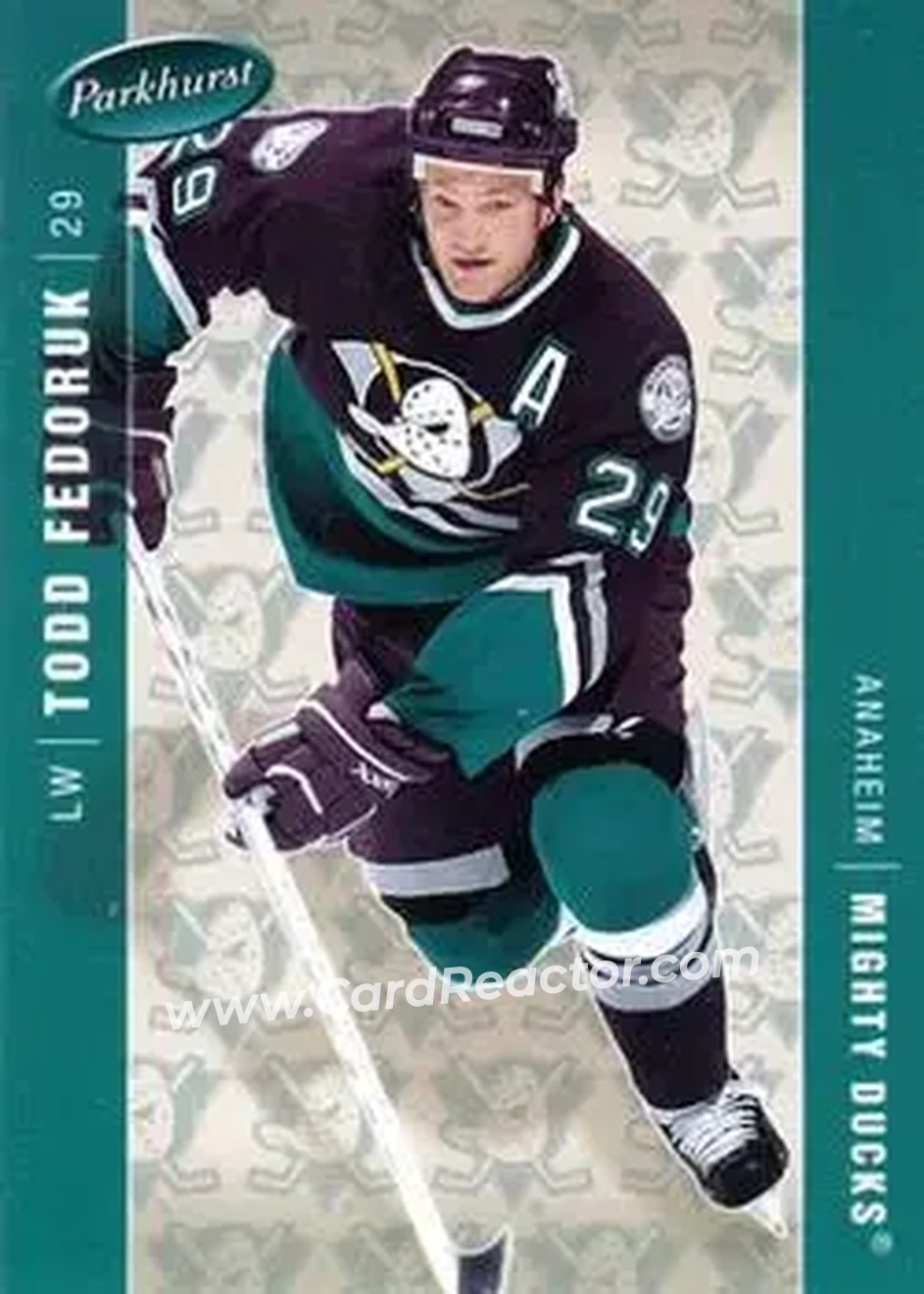 2005-06 Parkhurst #16 - Todd Fedoruk - Anaheim Mighty Ducks - Front