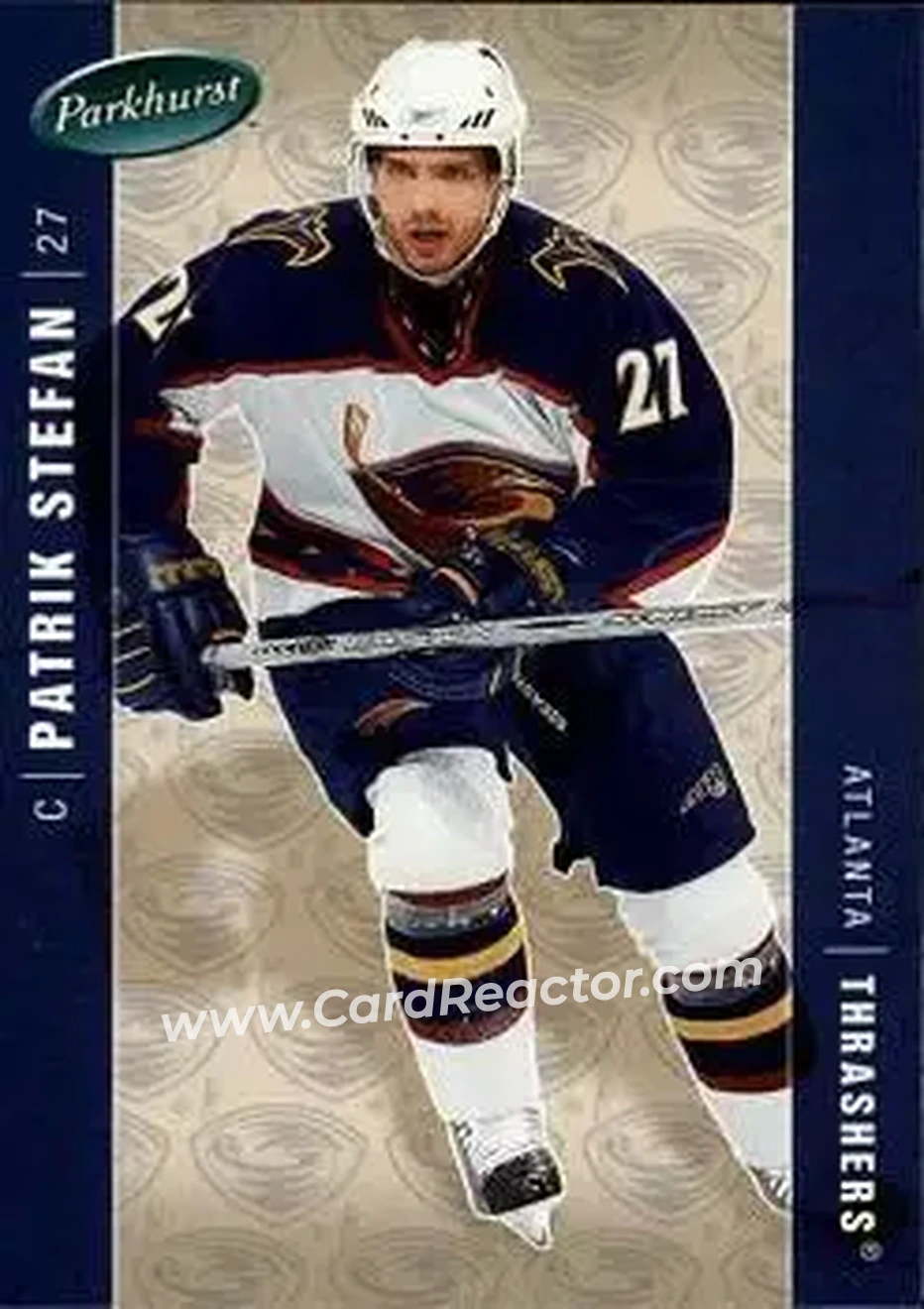 2005-06 Parkhurst #26 - Patrik Stefan - Atlanta Thrashers - Front 2005-06 Parkhurst #26 - Patrik Stefan - Atlanta Thrashers - Front