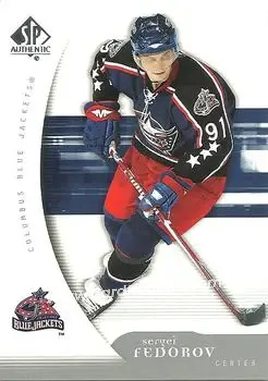 2005-06 SP Authentic #30 - Sergei Fedorov - Columbus Blue Jackets - Front