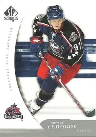 2005-06 SP Authentic #30 - Sergei Fedorov - Columbus Blue Jackets