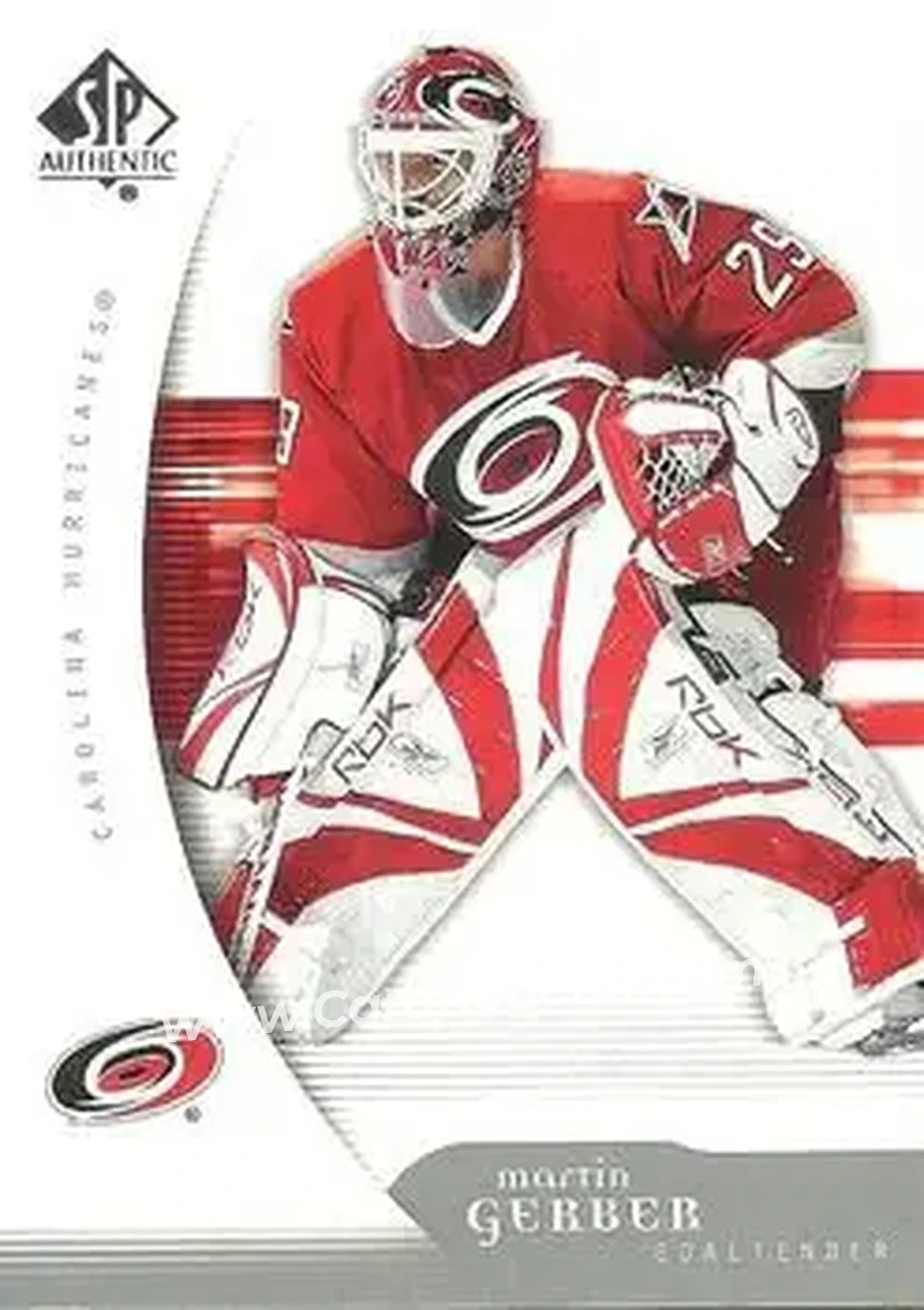 2005-06 SP Authentic #19 - Martin Gerber - Carolina Hurricanes - Front