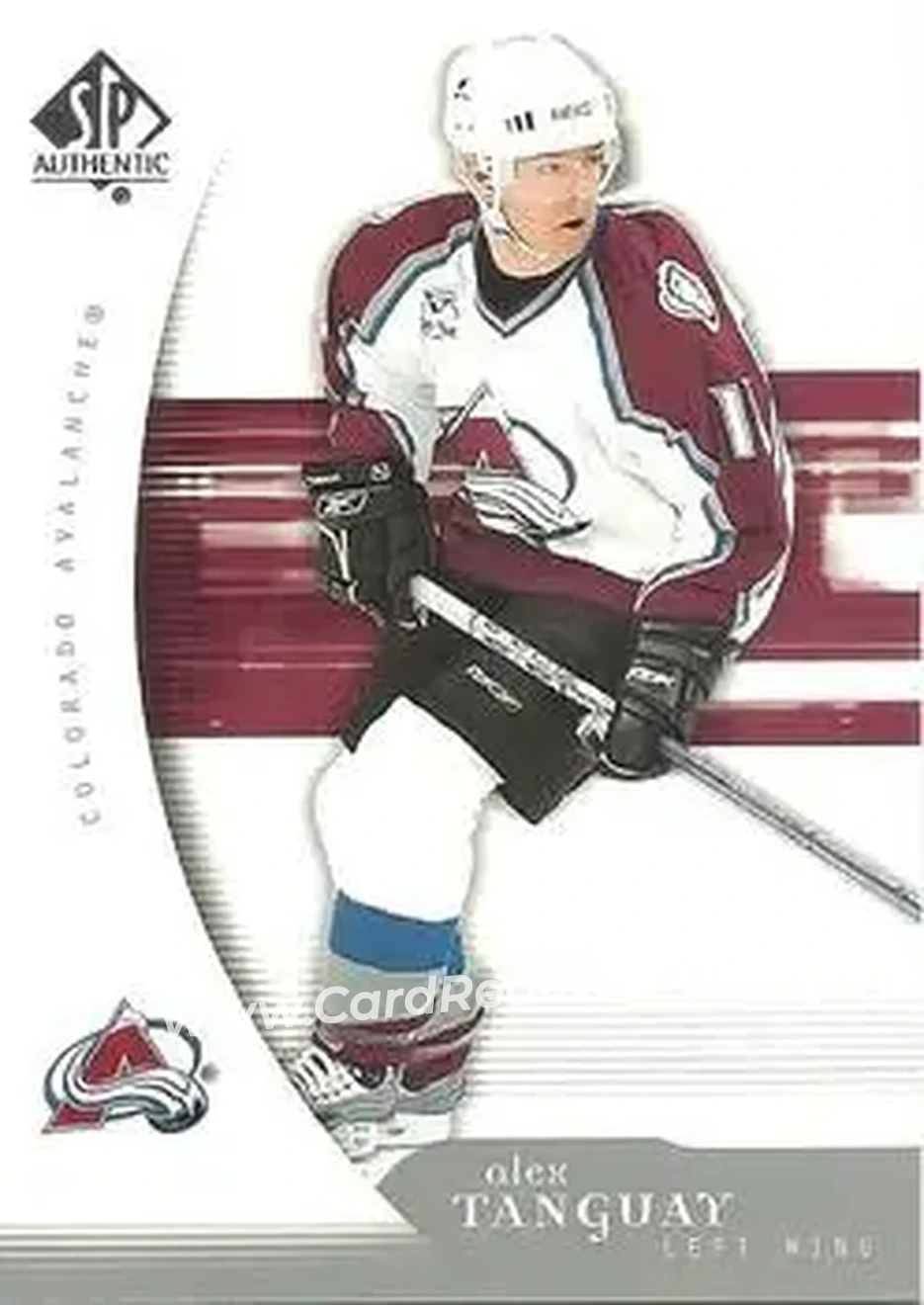 2005-06 SP Authentic #25 - Alex Tanguay - Colorado Avalanche - Front