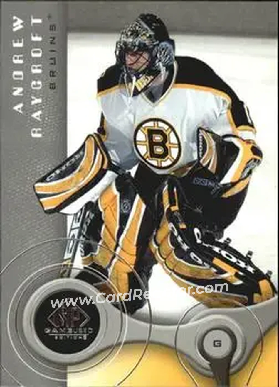 2005-06 SP Game Used #10 - Andrew Raycroft - Boston Bruins - Front