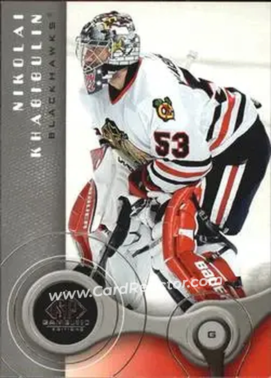2005-06 SP Game Used #20 - Nikolai Khabibulin - Chicago Blackhawks - Front
