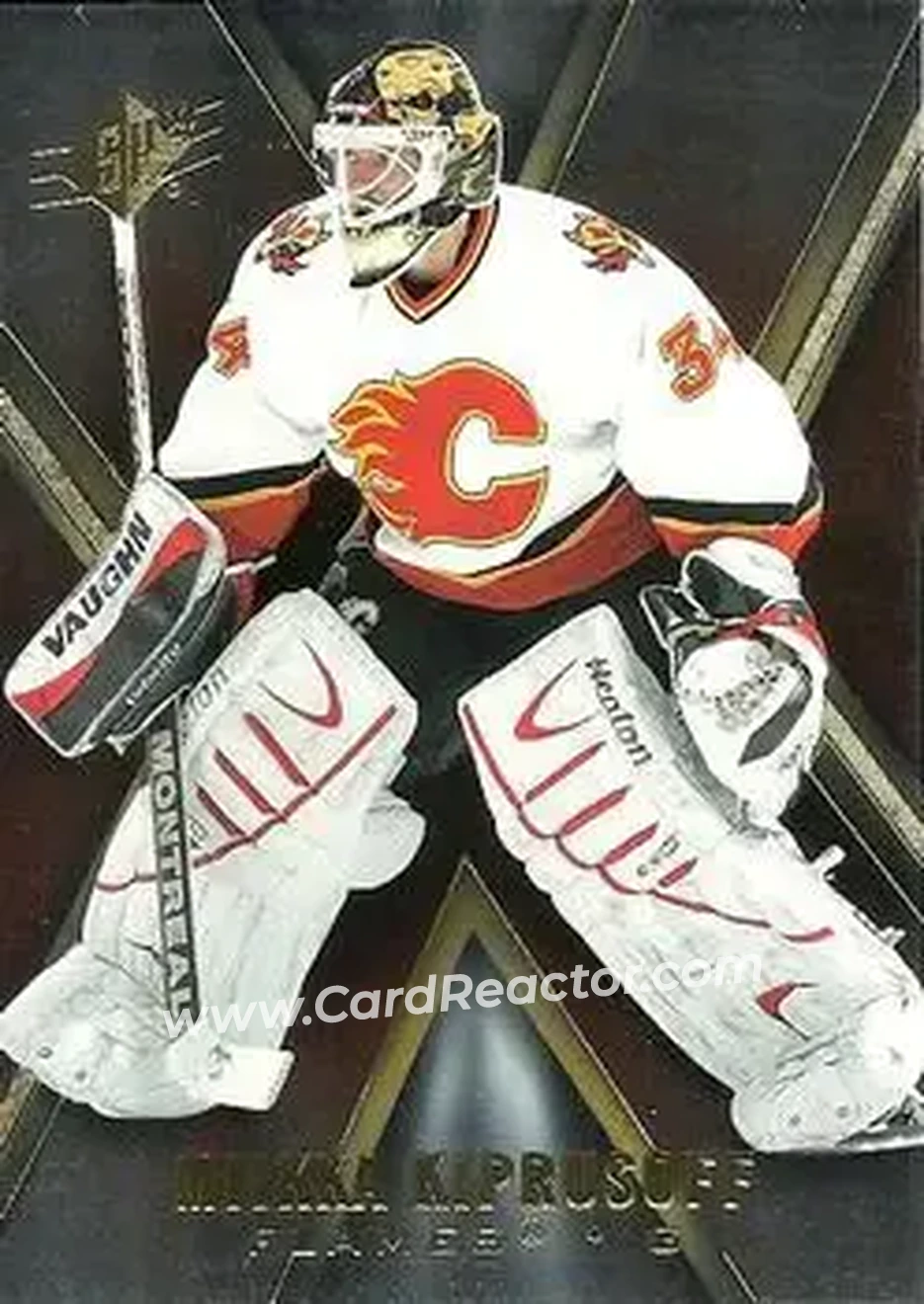 2005-06 SPx #13 - Miikka Kiprusoff - Calgary Flames - Front