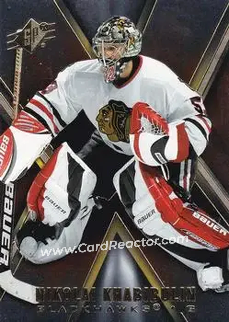 2005-06 SPx #18 - Nikolai Khabibulin - Chicago Blackhawks - Front 2005-06 SPx #18 - Nikolai Khabibulin - Chicago Blackhawks - Front