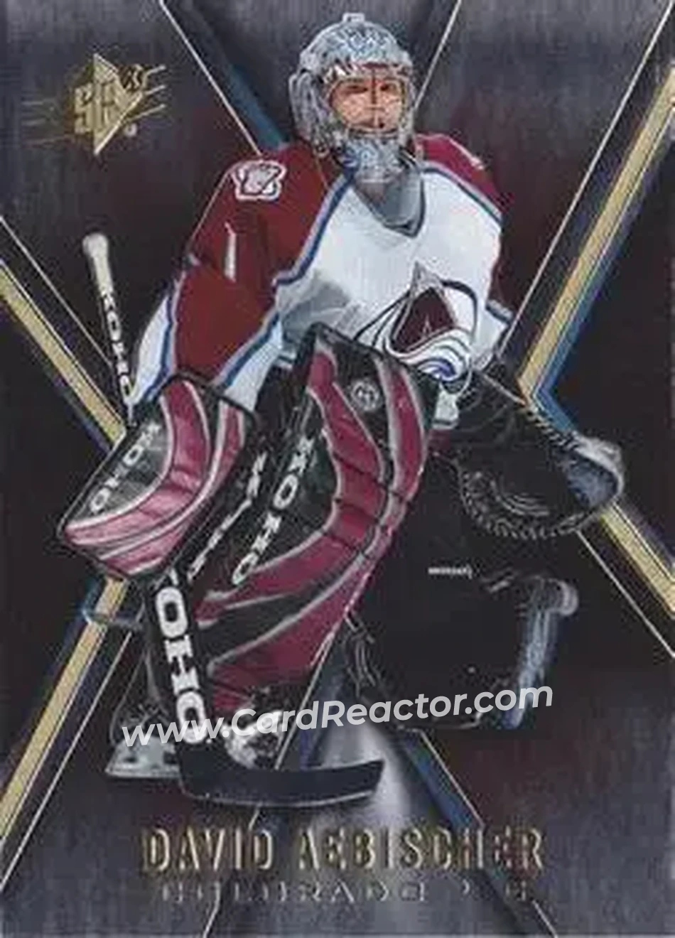 2005-06 SPx #20 - David Aebischer - Colorado Avalanche - Front 2005-06 SPx #20 - David Aebischer - Colorado Avalanche - Front