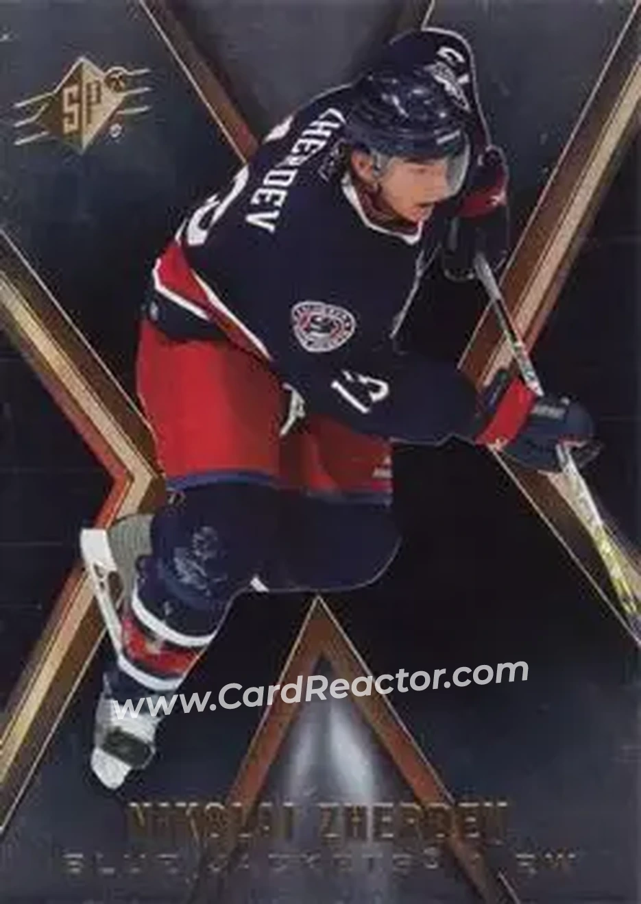 2005-06 SPx #24 - Nikolai Zherdev - Columbus Blue Jackets - Front 2005-06 SPx #24 - Nikolai Zherdev - Columbus Blue Jackets - Front