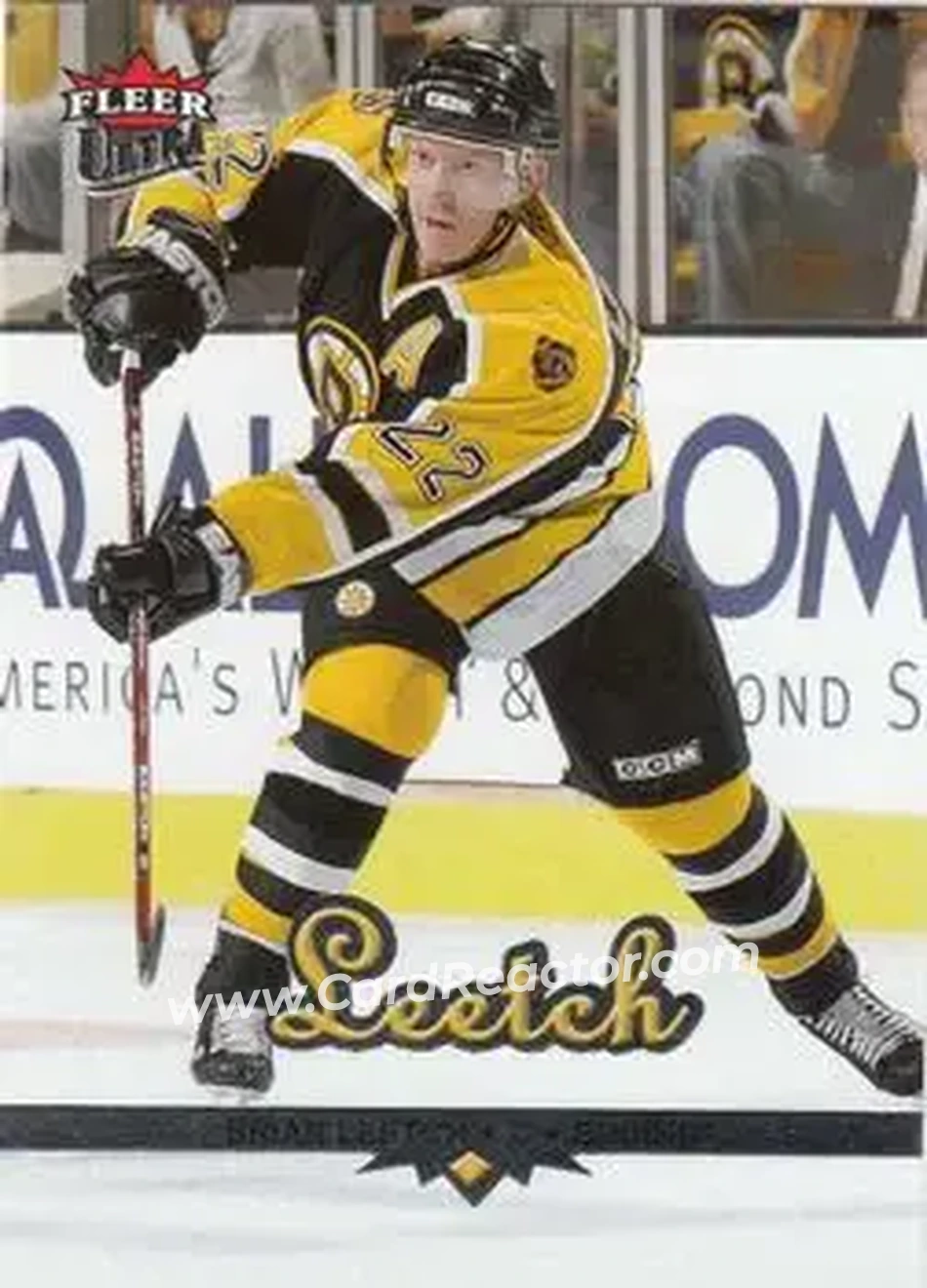 2005-06 Ultra #19 - Brian Leetch - Boston Bruins - Front 2005-06 Ultra #19 - Brian Leetch - Boston Bruins - Front