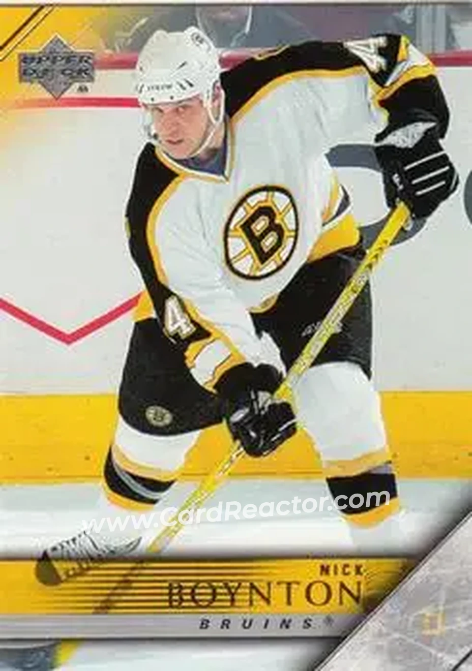 2005-06 Upper Deck #13 - Nick Boynton - Boston Bruins - Front