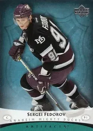 2005-06 Upper Deck Artifacts #2 - Sergei Fedorov - Anaheim Mighty Ducks