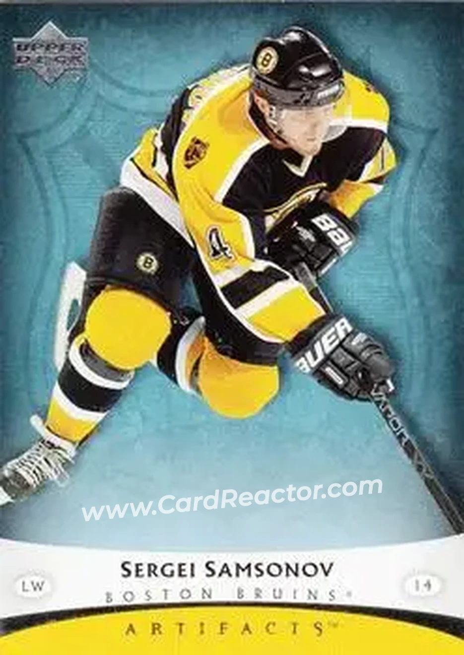 2005-06 Upper Deck Artifacts #10 - Sergei Samsonov - Boston Bruins - Front