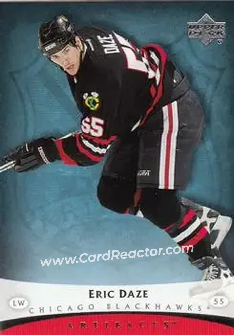 2005-06 Upper Deck Artifacts #22 - Eric Daze - Chicago Blackhawks - Front 2005-06 Upper Deck Artifacts #22 - Eric Daze - Chicago Blackhawks - Front