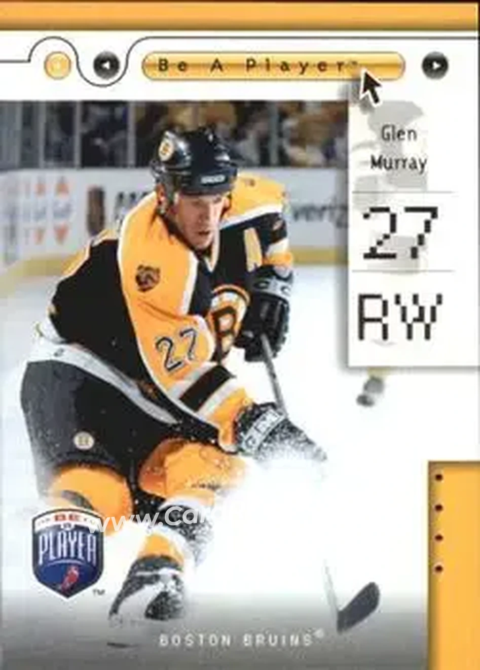 2005-06 Upper Deck Be a Player #6 - Glen Murray - Boston Bruins - Front