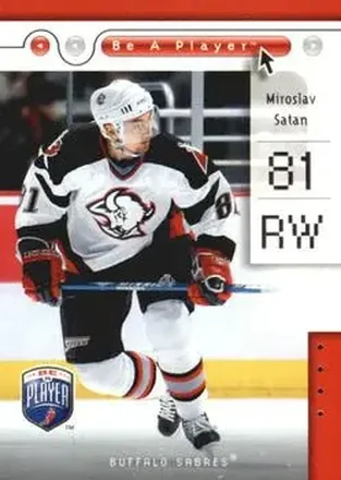 2005-06 Upper Deck Be a Player #9 - Miroslav Satan - Buffalo Sabres
