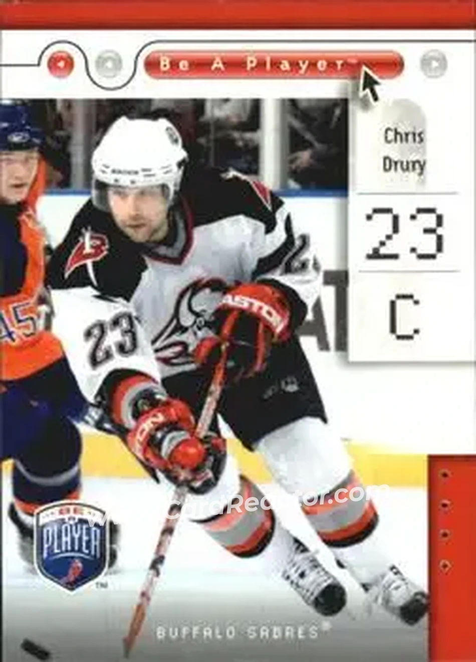 2005-06 Upper Deck Be a Player #10 - Chris Drury - Buffalo Sabres - Front 2005-06 Upper Deck Be a Player #10 - Chris Drury - Buffalo Sabres - Front