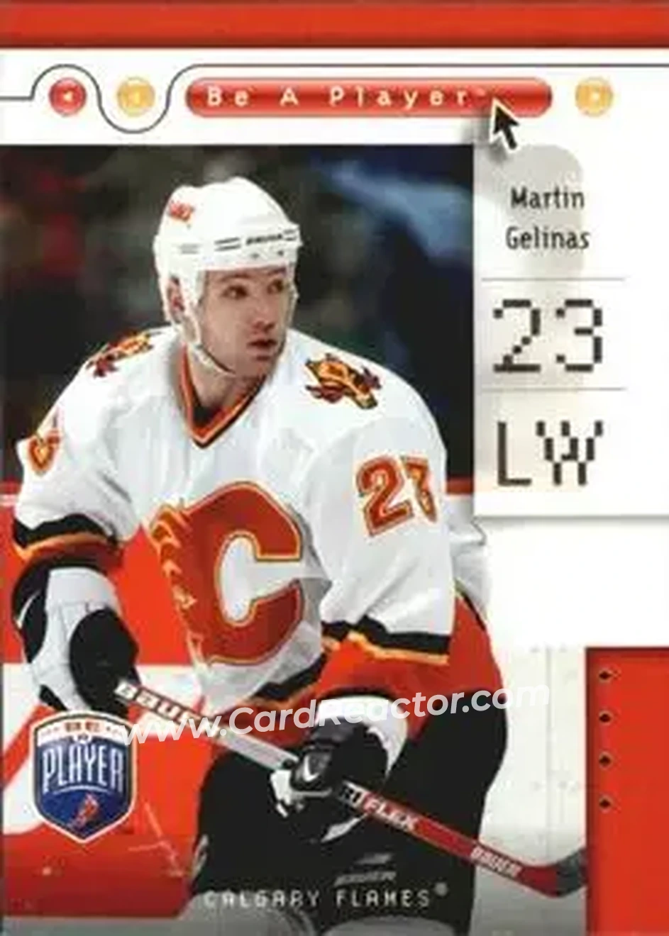 2005-06 Upper Deck Be a Player #14 - Martin Gelinas - Calgary Flames - Front