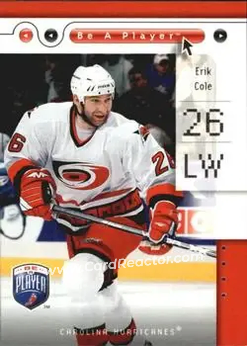 2005-06 Upper Deck Be a Player #15 - Erik Cole - Carolina Hurricanes - Front
