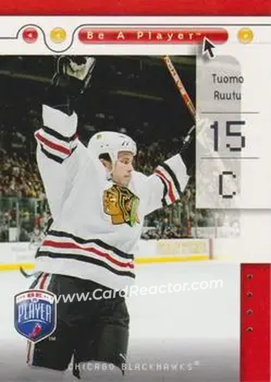 2005-06 Upper Deck Be a Player #17 - Tuomo Ruutu - Chicago Blackhawks - Front