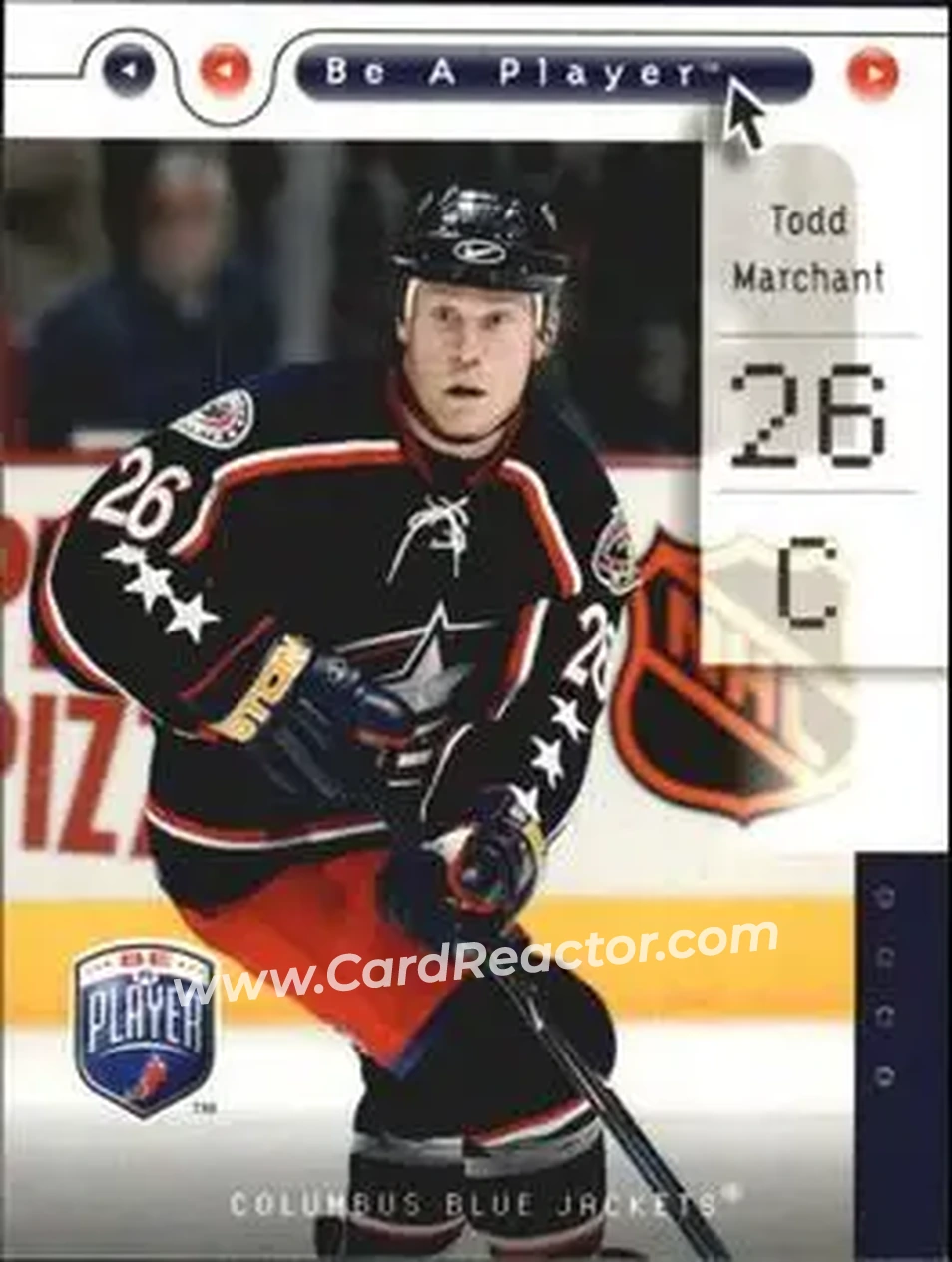 2005-06 Upper Deck Be a Player #26 - Todd Marchant - Columbus Blue Jackets - Front