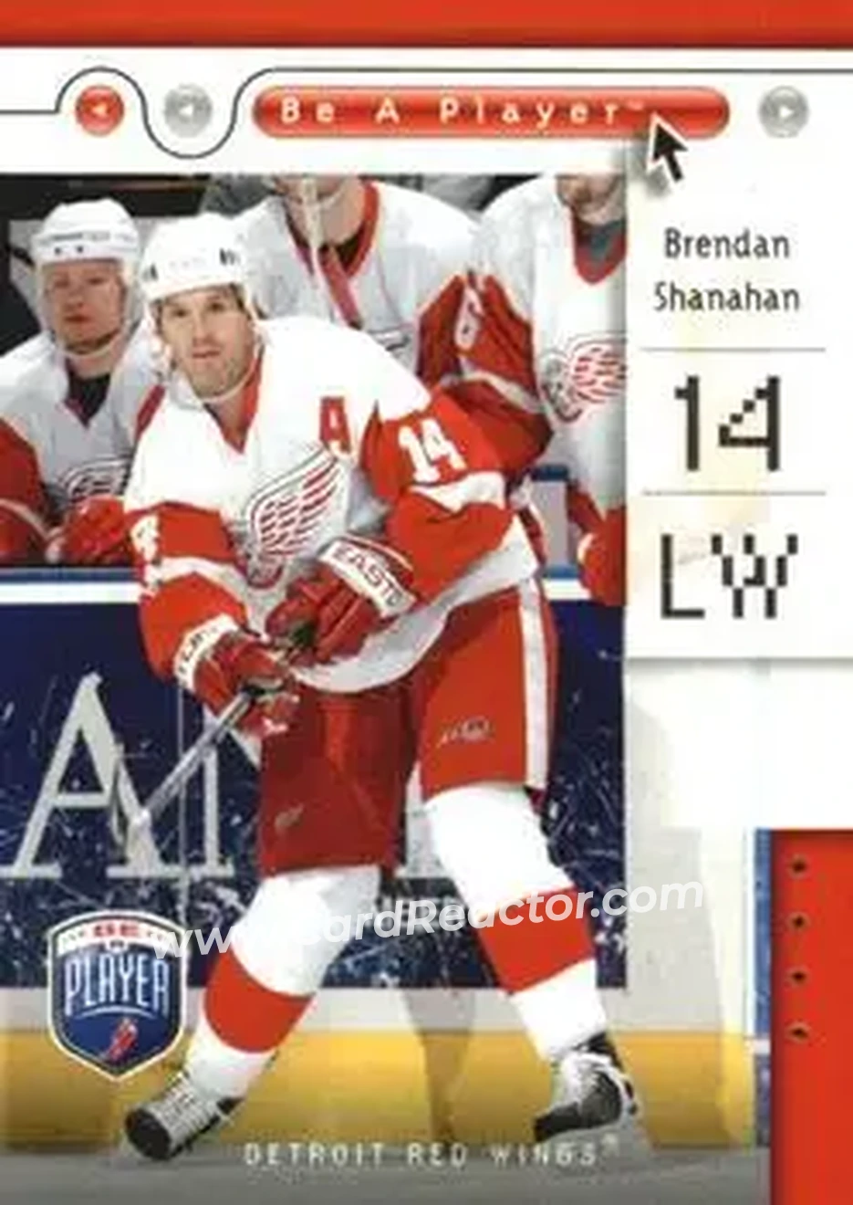 2005-06 Upper Deck Be a Player #30 - Brendan Shanahan - Detroit Red Wings - Front