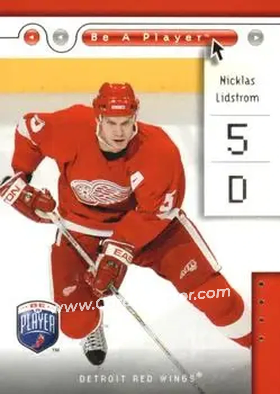 2005-06 Upper Deck Be a Player #31 - Nicklas Lidstrom - Detroit Red Wings - Front