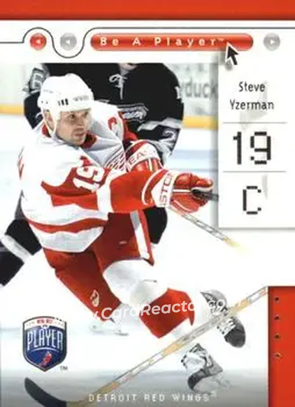 2005-06 Upper Deck Be a Player #33 - Steve Yzerman - Detroit Red Wings - Front
