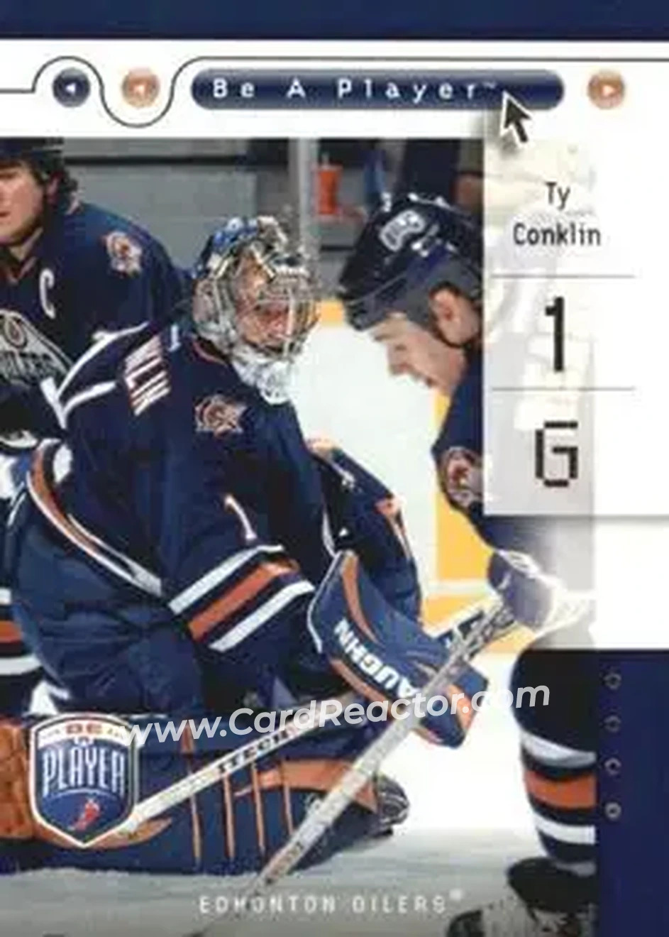 2005-06 Upper Deck Be a Player #37 - Ty Conklin - Edmonton Oilers - Front