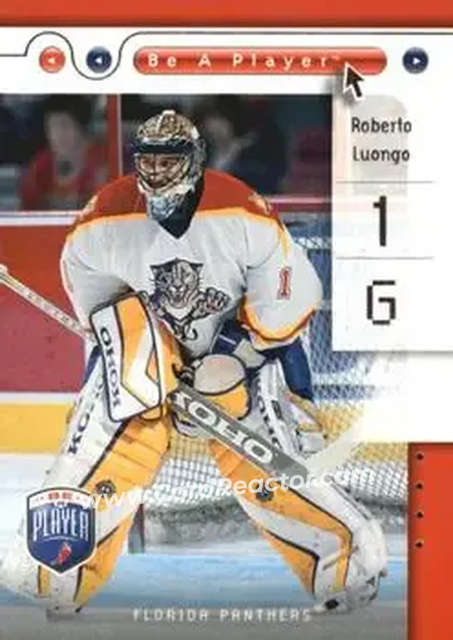 2005-06 Upper Deck Be a Player #39 - Roberto Luongo - Florida Panthers - Front