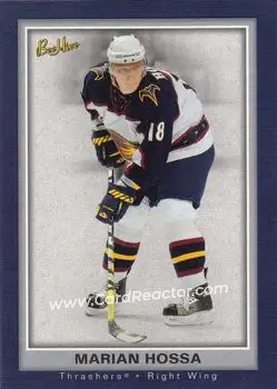 2005-06 Upper Deck Bee Hive #6 - Marian Hossa - Atlanta Thrashers - Front 2005-06 Upper Deck Bee Hive #6 - Marian Hossa - Atlanta Thrashers - Front
