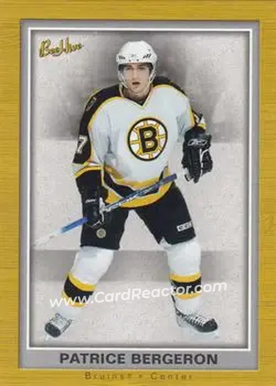 2005-06 Upper Deck Bee Hive #7 - Patrice Bergeron - Boston Bruins - Front